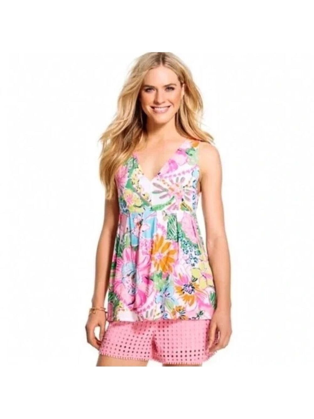 Lily Pulitzer‎ for Target Nosey Posey Babydoll Tank top in size small